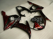 Load image into Gallery viewer, Black and Red Flame Without Decals - YZF-R6 03-04 Fairing Kit Vehicles &amp; Parts &gt; Vehicle Parts &amp; Accessories &gt; Motor