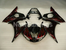 Load image into Gallery viewer, Black and Red Flame Without Decals - YZF-R6 03-04 Fairing Kit Vehicles &amp; Parts &gt; Vehicle Parts &amp; Accessories &gt; Motor