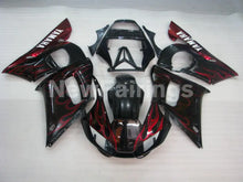 Load image into Gallery viewer, Black and Red Flame - YZF-R6 98-02 Fairing Kit Vehicles &amp; Parts &gt; Vehicle Parts &amp; Accessories &gt; Motor Vehicle Parts &gt;