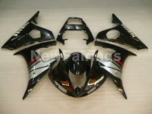 Load image into Gallery viewer, Black and Silver Factory Style - YZF-R6 03-04 Fairing Kit Vehicles &amp; Parts &gt; Vehicle Parts &amp; Accessories &gt; Motor