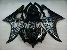 Load image into Gallery viewer, Black and Silver Flame- YZF-R6 06-07 Fairing Kit Vehicles &amp; Parts &gt; Vehicle Parts &amp; Accessories &gt; Motor Vehicle Parts &gt;