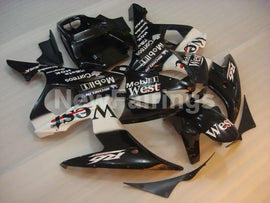 Black and White West - YZF-R6 03-04 Fairing Kit Vehicles & Parts > Vehicle Parts & Accessories > Motor Vehicle Parts >