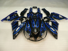 Load image into Gallery viewer, Black and Blue Flame - NINJA ZX-14R 06-11 Fairing Kit