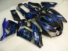 Load image into Gallery viewer, Black and Blue Flame - NINJA ZX-14R 06-11 Fairing Kit