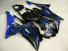 Load image into Gallery viewer, Black and Blue Flame - YZF-R6 08-16 Fairing Kit Vehicles &amp; Parts > Vehicle Parts &amp; Accessories > Motor Vehicle Parts >