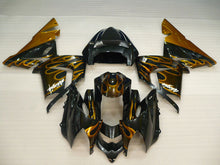 Load image into Gallery viewer, Black and Golden Flame - NINJA ZX-10R 04-05 Fairing Kit