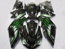 Load image into Gallery viewer, Black and Green Factory Style - NINJA ZX-14R 12-25 Fairing