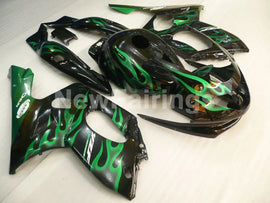 Black and Green Flame - YZF600R Thundercat 96-07 Fairing Kit Vehicles & Parts > Vehicle Parts & Accessories > Motor