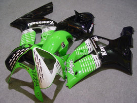 Black and Green FUCHS - NINJA ZX-6R 03-04 Fairing Kit