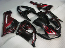 Load image into Gallery viewer, Black Red Flame - NINJA ZX-6R 05-06 Fairing Kit - Vehicles