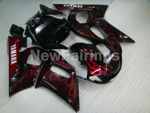 Load image into Gallery viewer, Black Red Flame - YZF-R6 98-02 Fairing Kit Vehicles &amp; Parts &gt; Vehicle Parts &amp; Accessories &gt; Motor Vehicle Parts &gt; Motor