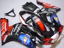 Black and Red Play Station - NINJA ZX-6R 03-04 Fairing Kit