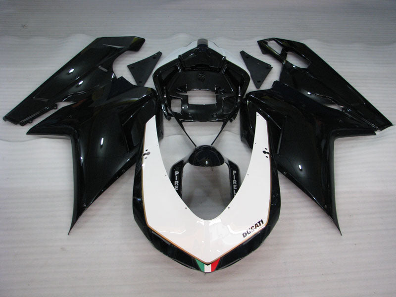 Black and White Factory Style - Ducati 848/1098/1198 07-11