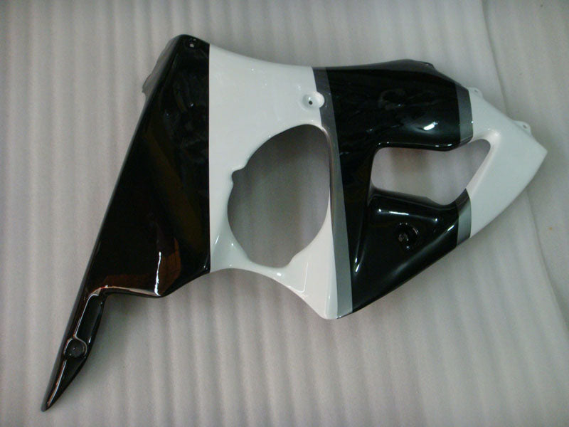 Black and White Grey No decals - NINJA ZX-6R 00-02 Fairing