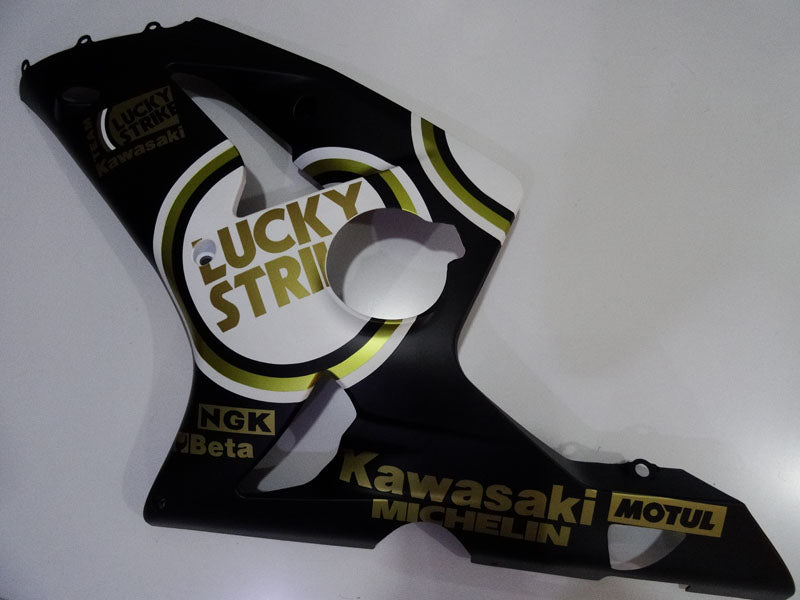 Black and White Lucky Strike - NINJA ZX-6R 03-04 Fairing