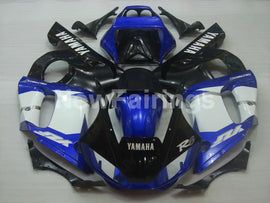 Blue and Black White Factory Style - YZF-R6 98-02 Fairing Kit Vehicles & Parts > Vehicle Parts & Accessories > Motor
