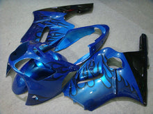 Load image into Gallery viewer, Blue and Black Flame - NINJA ZX-12R 00-01 Fairing Kit
