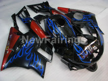 Load image into Gallery viewer, Blue and Black Red Flame - CBR600 F2 91-94 Fairing Kit -