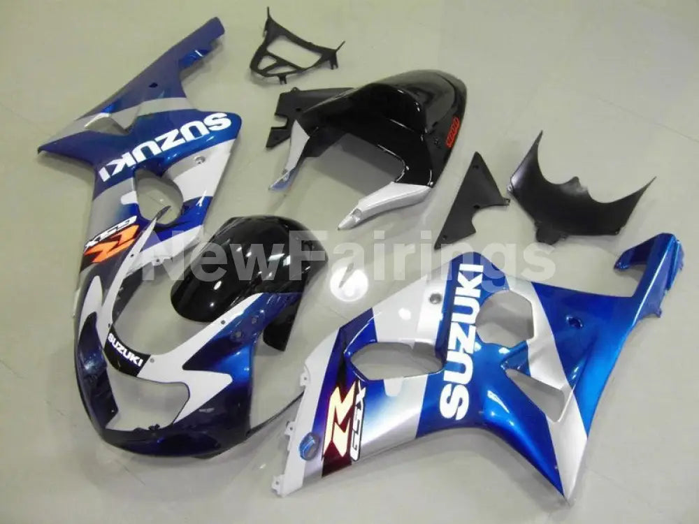 Blue Black and White Factory Style - GSX-R1000 00-02 Fairing Kit