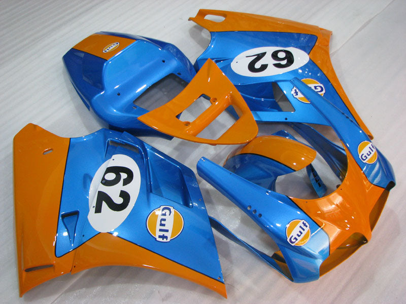 Blue and Orange Gulf - Ducati 748/916/996/998 96-02 Fairing
