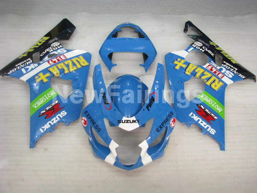 Kit Car Rizla Graphics Blue White and Black Rizla - GSX-R600 04-05 Fairing – NewFairings