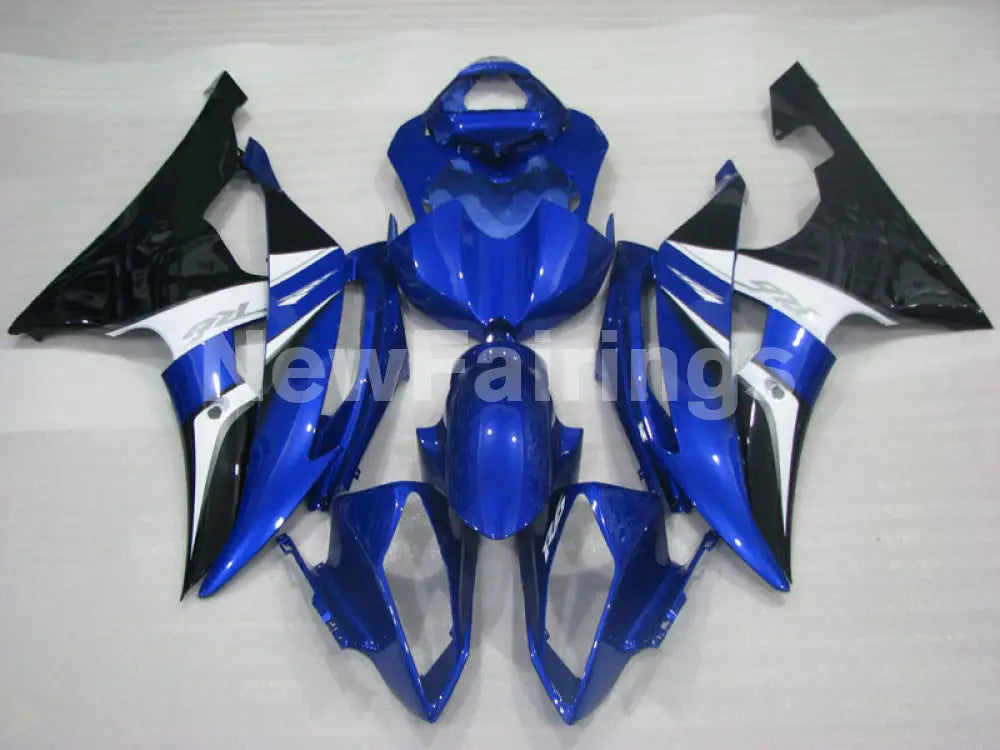 Blue and White Black Factory Style - YZF-R6 08-16 Fairing Kit Vehicles & Parts > Vehicle Parts & Accessories > Motor