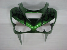 Load image into Gallery viewer, Green and Black Flame - NINJA ZX-6R 03-04 Fairing Kit
