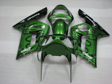 Load image into Gallery viewer, Green and Black Flame - NINJA ZX-6R 03-04 Fairing Kit