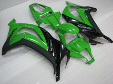 Load image into Gallery viewer, Green Black and Matte Black Factory Style - NINJA ZX-10R 11-15 Fairing Kit