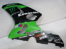 Load image into Gallery viewer, Green and Black Monster - NINJA ZX-6R 03-04 Fairing Kit