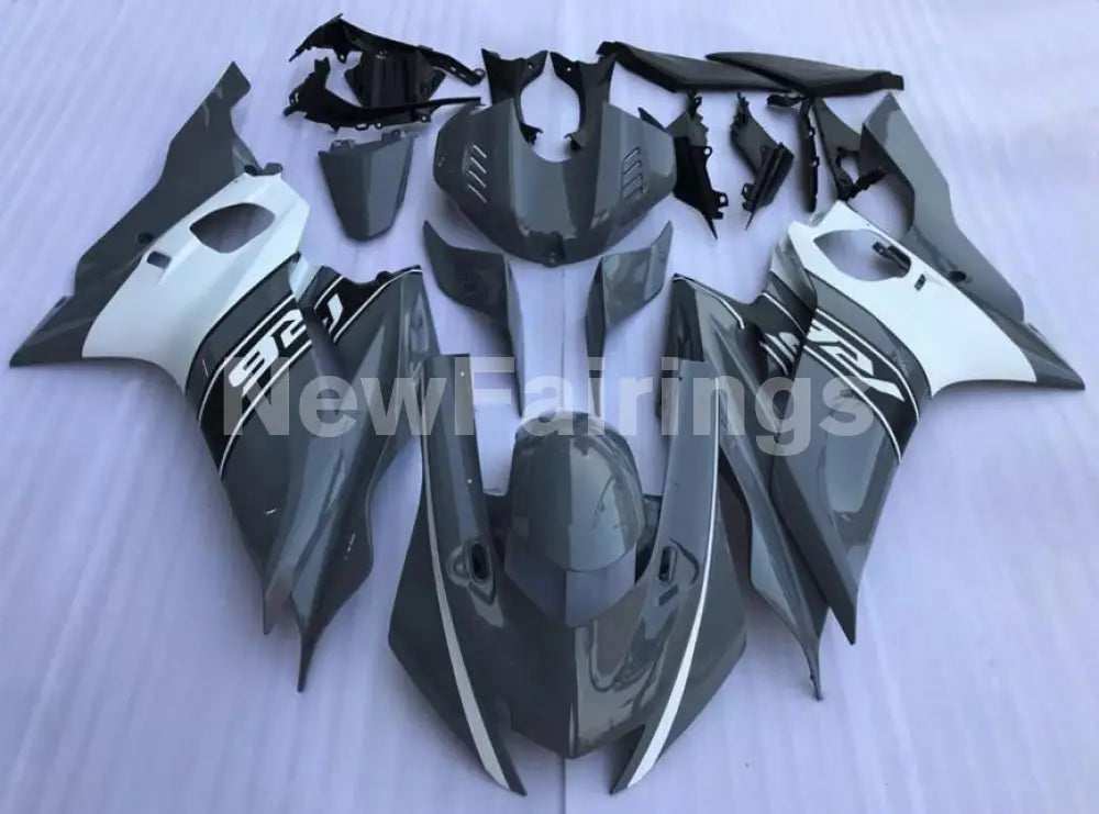 Grey and White Factory Style - YZF-R6 17-22 Fairing Kit Vehicles & Parts > Vehicle Parts & Accessories > Motor Vehicle