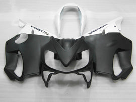 Matte Black and White Factory Style - CBR600 F4i 04-06 Fairing Kit