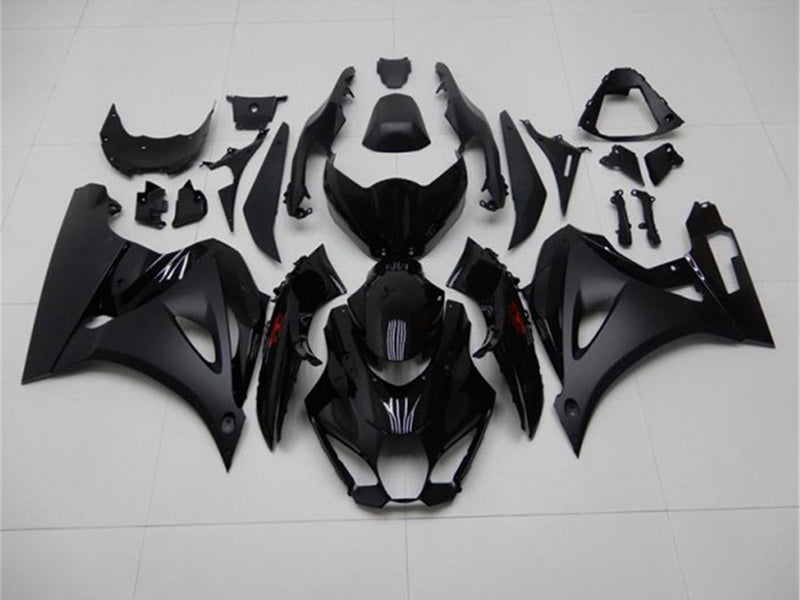 Black and Matte Black Factory Style - GSX-R1000 17-26 Fairing Kit