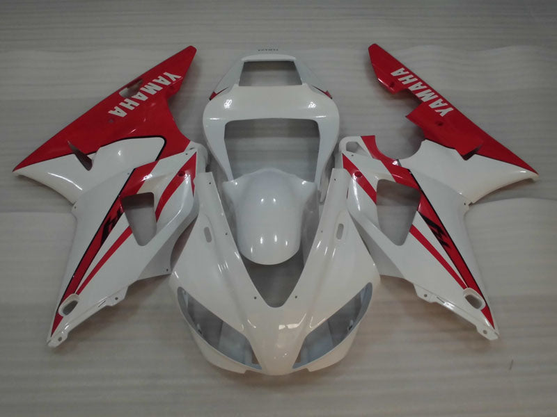 White and Red Factory Style - YZF-R1 98-99 Fairing Kit