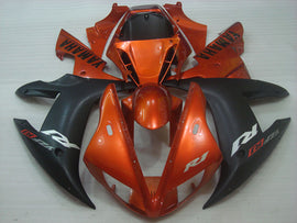Orange and Matte Black Factory Style - YZF-R1 02-03 Fairing Kit