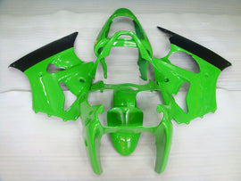 Green and Black Factory Style - NINJA ZX-6R 00-02 Fairing Kit