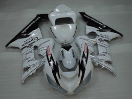 White and Black Corona - NINJA ZX-6R 05-06 Fairing Kit