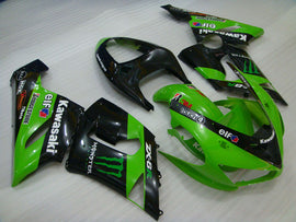 Green and Black Monster - NINJA ZX-6R 05-06 Fairing Kit