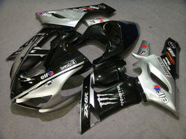 Black and Silver Monster - NINJA ZX-6R 05-06 Fairing Kit