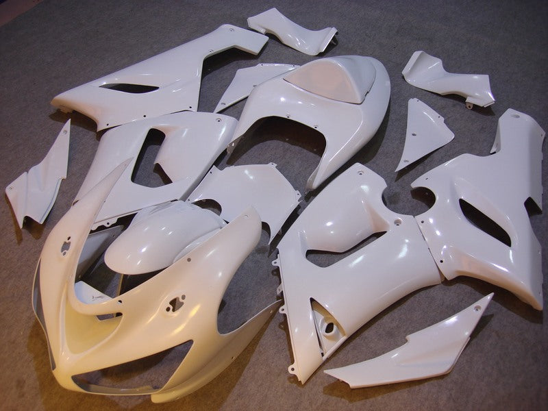 All White No decals - NINJA ZX-6R 05-06 Fairing Kit
