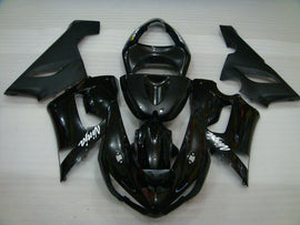 Black and Matte Black Factory Style - NINJA ZX-6R 05-06 Fairing Kit