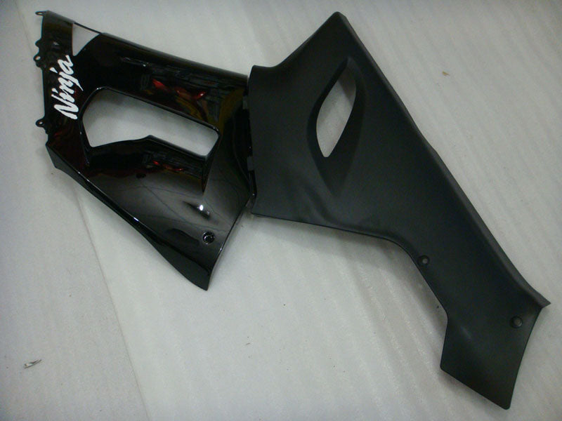 Black and Matte Black Factory Style - NINJA ZX-6R 05-06 Fairing Kit