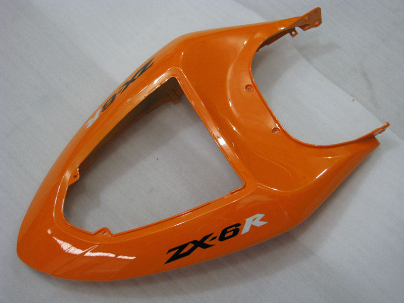 Orange and Matte Black Factory Style - NINJA ZX-6R 05-06 Fairing Kit
