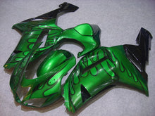 Load image into Gallery viewer, Green and Black Flame - NINJA ZX-6R 07-08 Fairing Kit