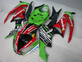 Red and Green Black Motocard - NINJA ZX-6R 09-12 Fairing Kit