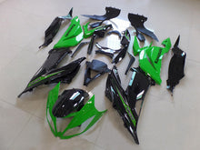Load image into Gallery viewer, Green and Black Factory Style - NINJA ZX-6R 13-18 Fairing Kit