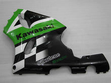 Load image into Gallery viewer, Green and White Black Factory Style - NINJA ZX-7R 96-03 Fairing Kit