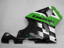 Load image into Gallery viewer, Green and White Black Factory Style - NINJA ZX-7R 96-03 Fairing Kit