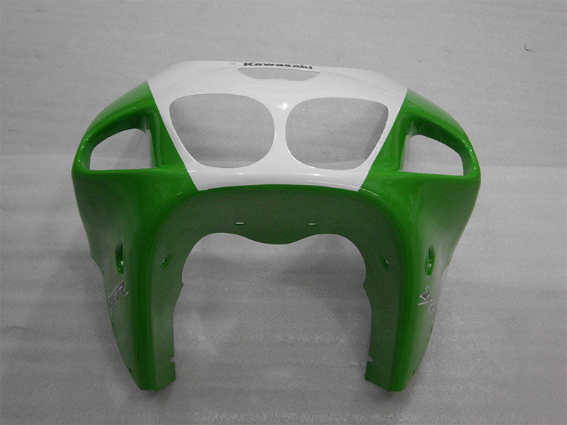 Green and White Black Factory Style - NINJA ZX-7R 96-03 Fairing Kit