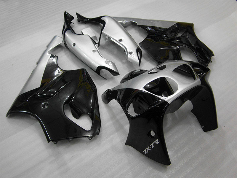 Silver and Black Factory Style - NINJA ZX-7R 96-03 Fairing Kit